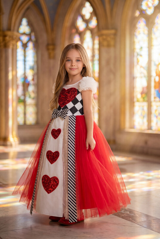 Colourful Girls Queen Costume 3-7 AGE 35020PR - Clothes