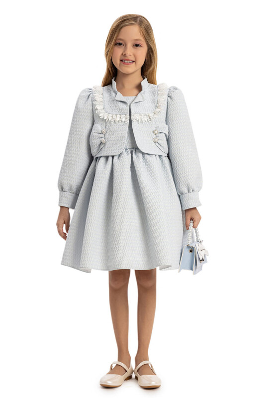 Blue 3-Piece Set Dress 3-7 AGE 35388PR - Clothes (1)