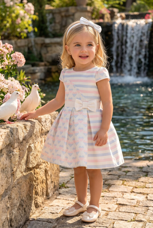 Powder Girls Heart Dress 6-24 MONTH 34171PR 