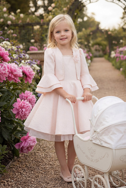 Powder Girls Set with Bolero 8-12 AGE 34309PR - Clothes