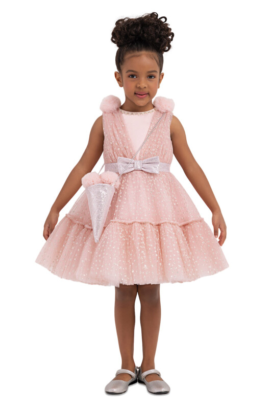 Powder Tulle Dress for Girls 2-6 AGE 33201PR - Clothes (1)