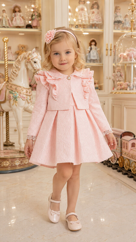 Powder Baby Dress with Bolero 6-24 MONTH 35395PR 